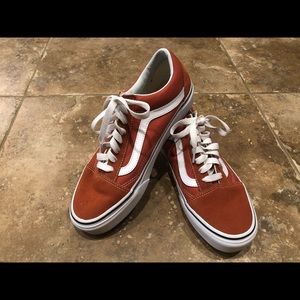 One of Kind!  Rustic Orange Vans🔥🔥🔥🔥🔥